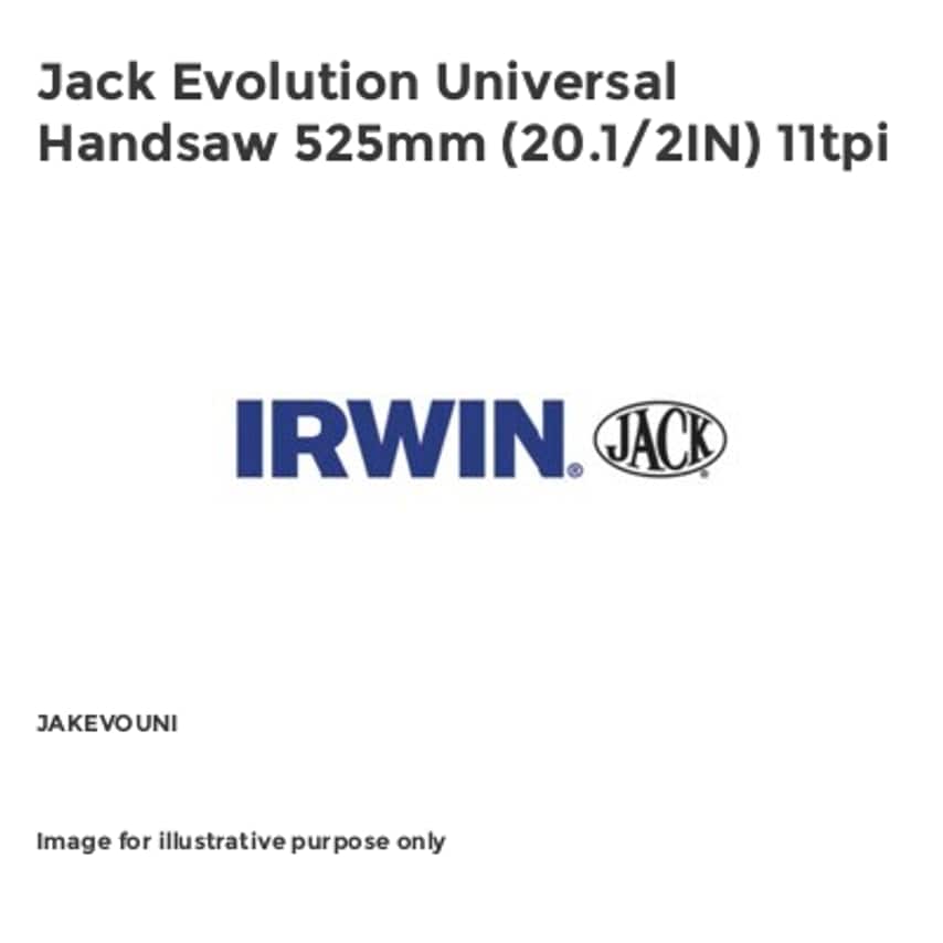 Jack Evolution Universal Handsaw 525mm (20.1/2IN) 11tpi JAKEVOUNI