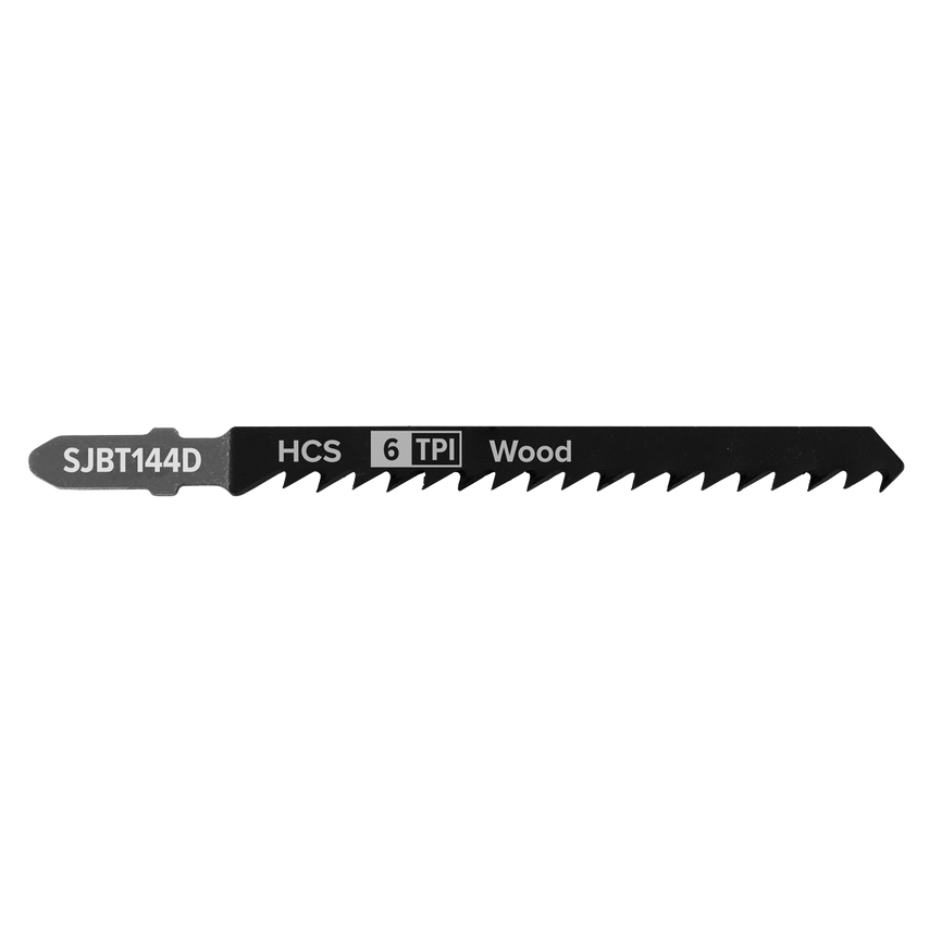 Jigsaw Blade General Wood 100mm 6tpi, Pack of 5