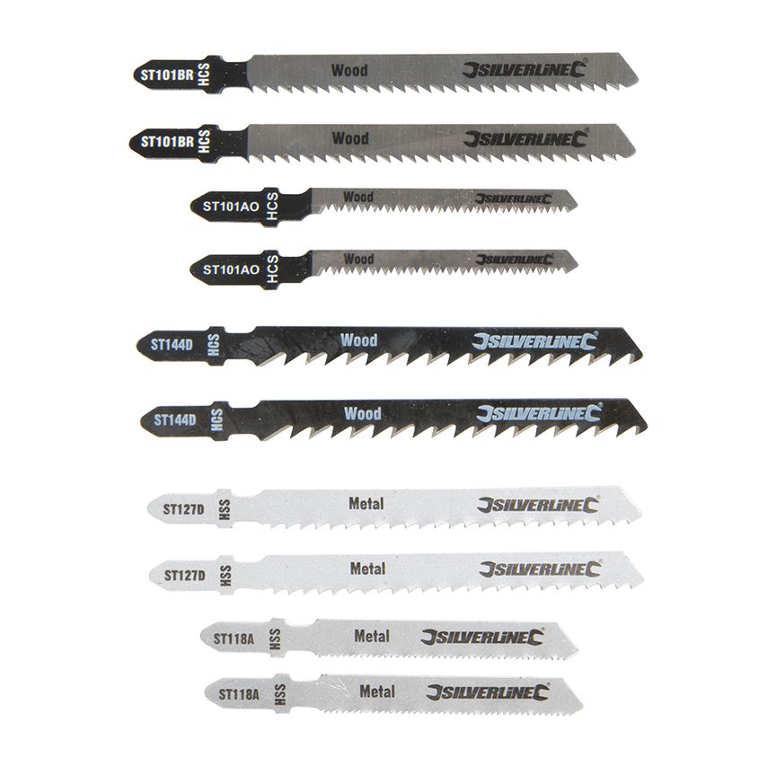 Jigsaw Blade Set 10 Piece Wood/Metal