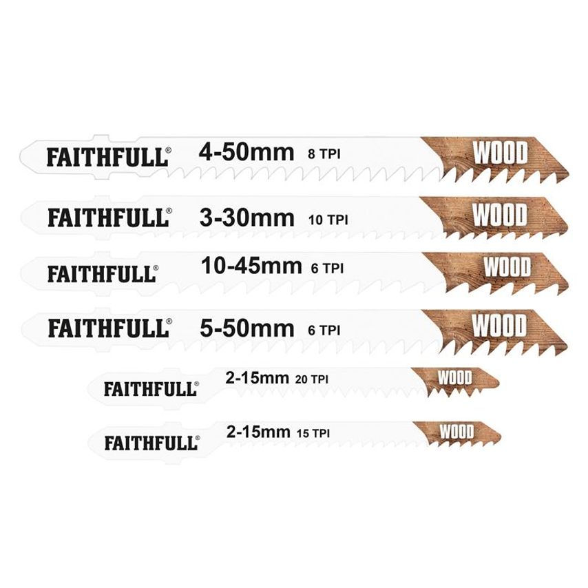 Jigsaw Blade Set of 10 Assorted FAIJBSET10
