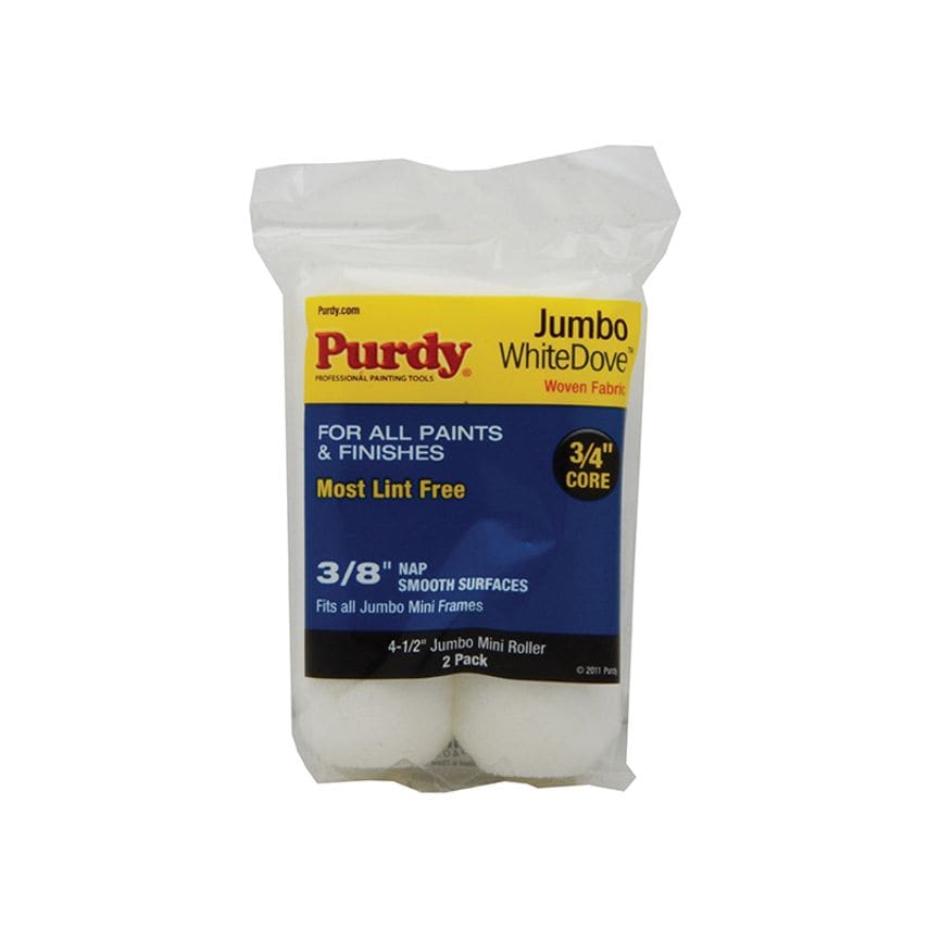 Jumbo Mini White Dove Sleeve 114 x 19mm (4.1/2 x 3/4in) (Pack 2) PUR140624012