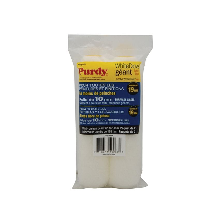 Jumbo Mini White Dove Sleeve 165 x 19mm (6.1/2 x 3/4in) (Pack 2) PUR140626012