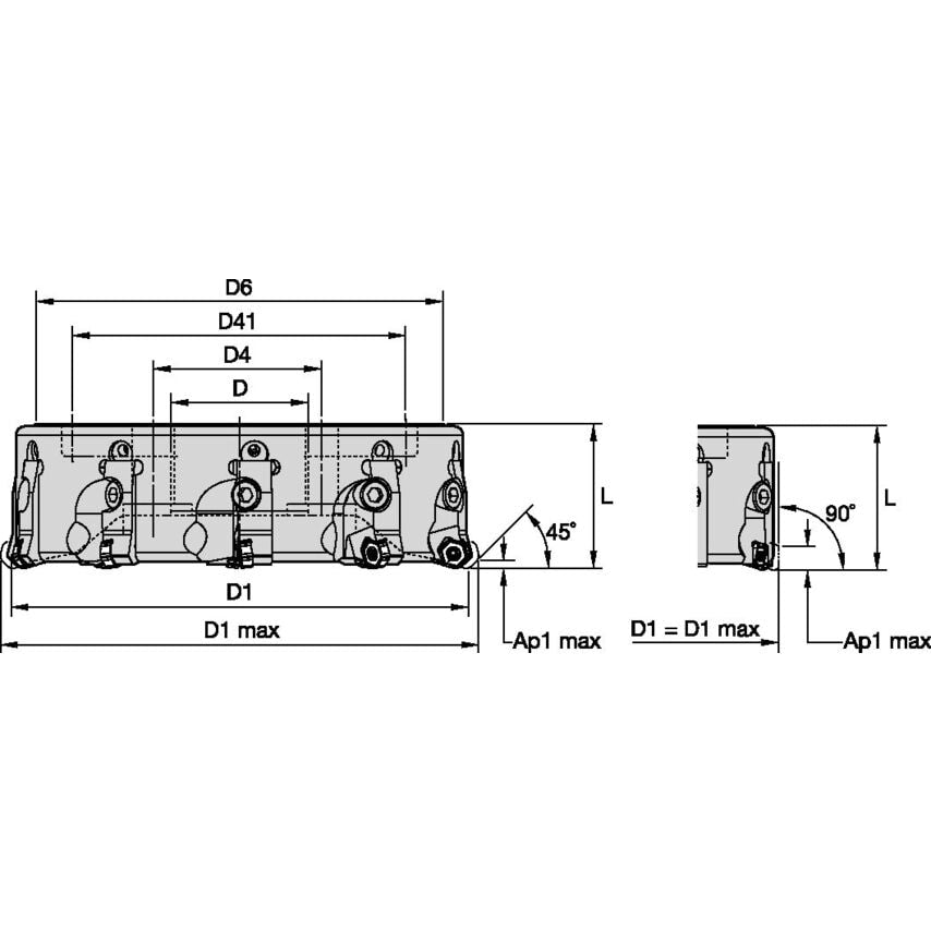 KCMS160Z12ADJ KCMS Cartridge Cutter D=160 Z=