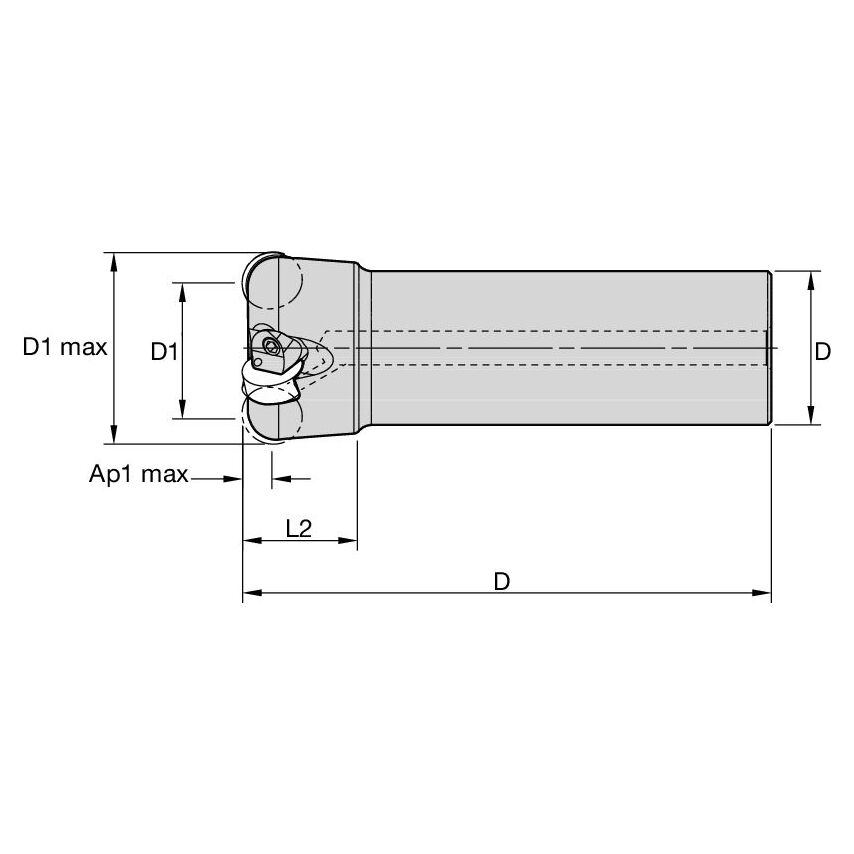 KCRA150RN4303C125L400 KCRA End Mill Cutter D1.50 Z3