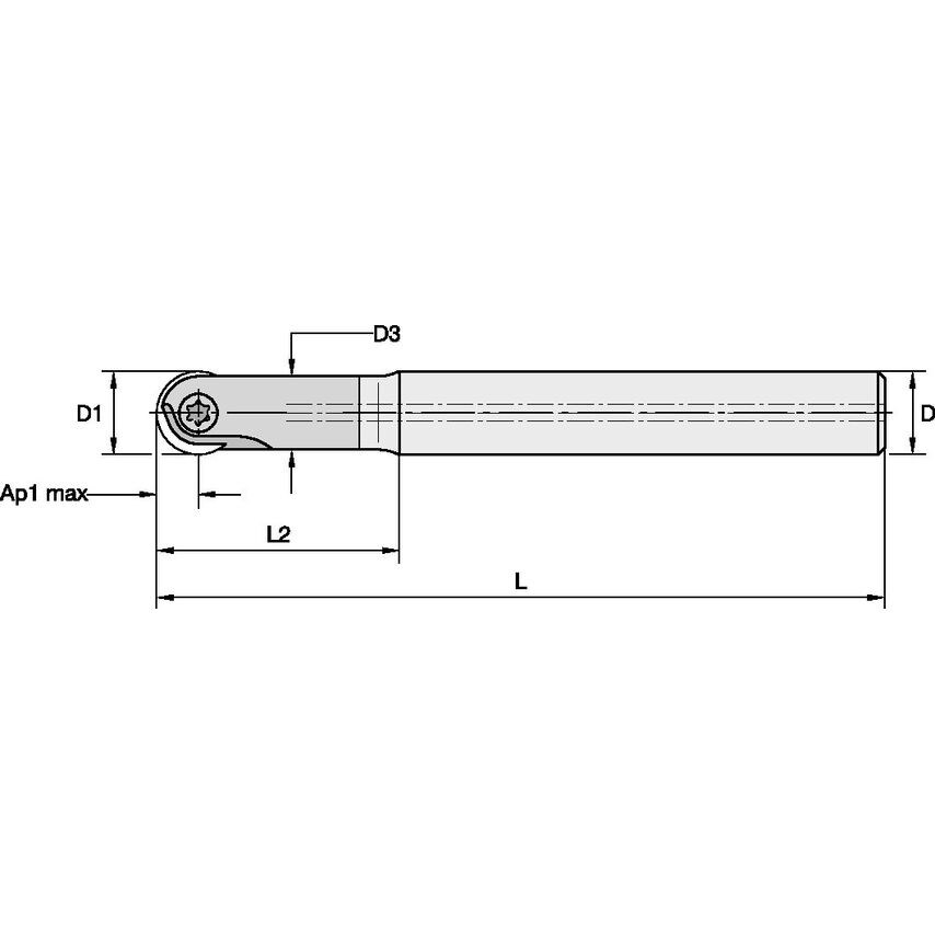 KDMB0500R630A050HNC KDMB Ball Nose Holder Carb. NEC