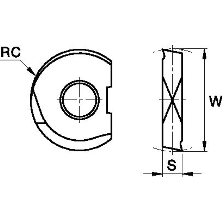 KDMB10M0ERGN KDMB Ball Nose Insert Diameter 10 ME