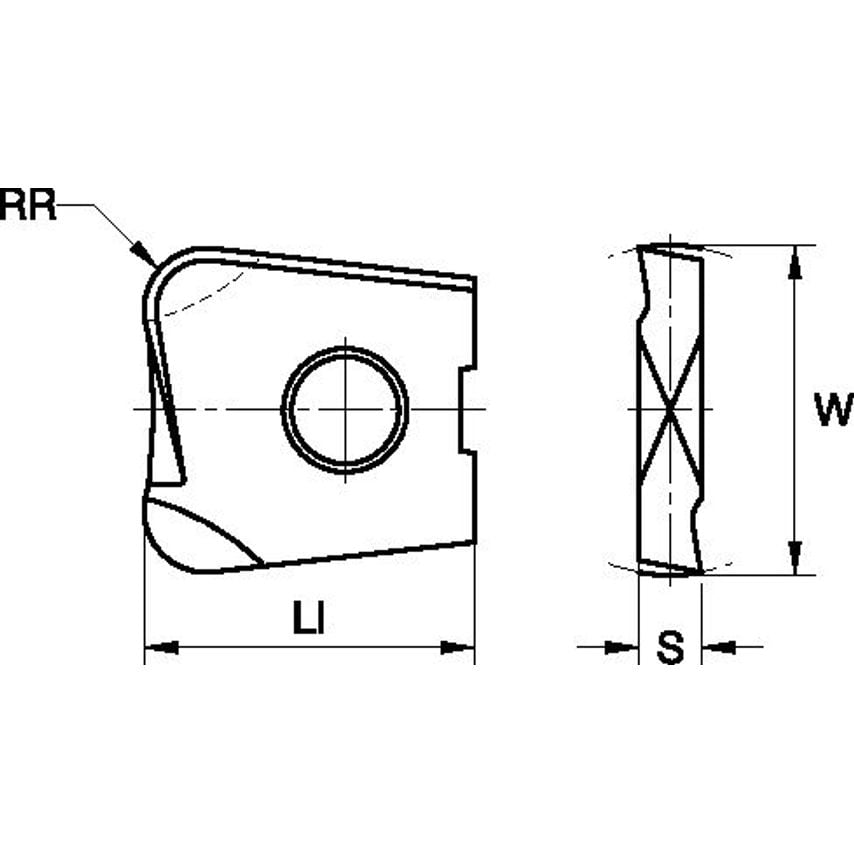 KDMT1220ERGN Kdmt Torus Insert Diameter 12 R2 ME