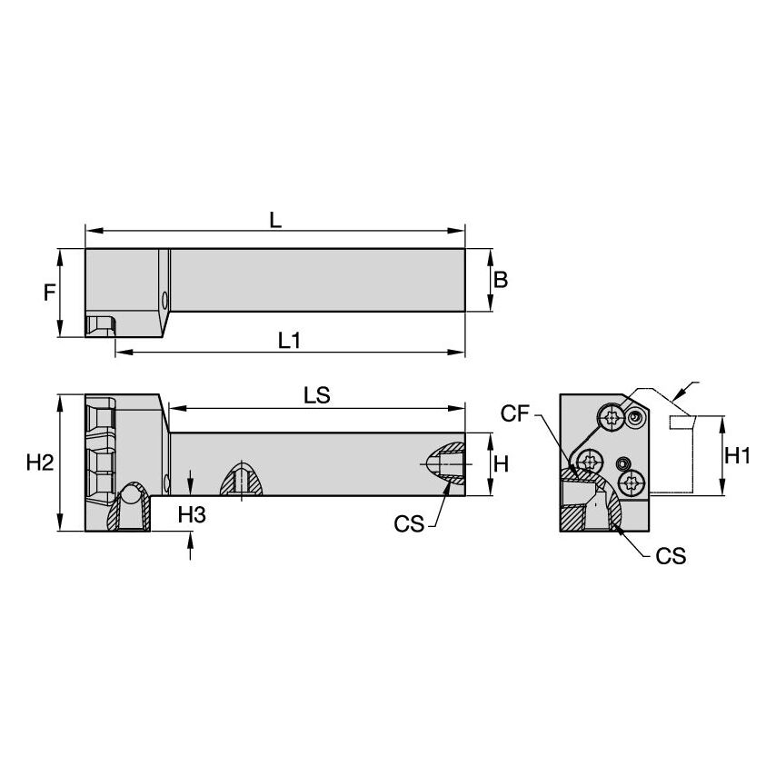 KGMER1665C Modular Toolholder Size 65