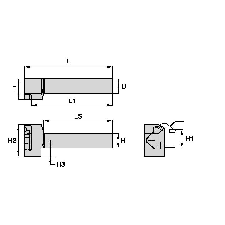 KGMER2525M65 Modular Toolholder Size 65