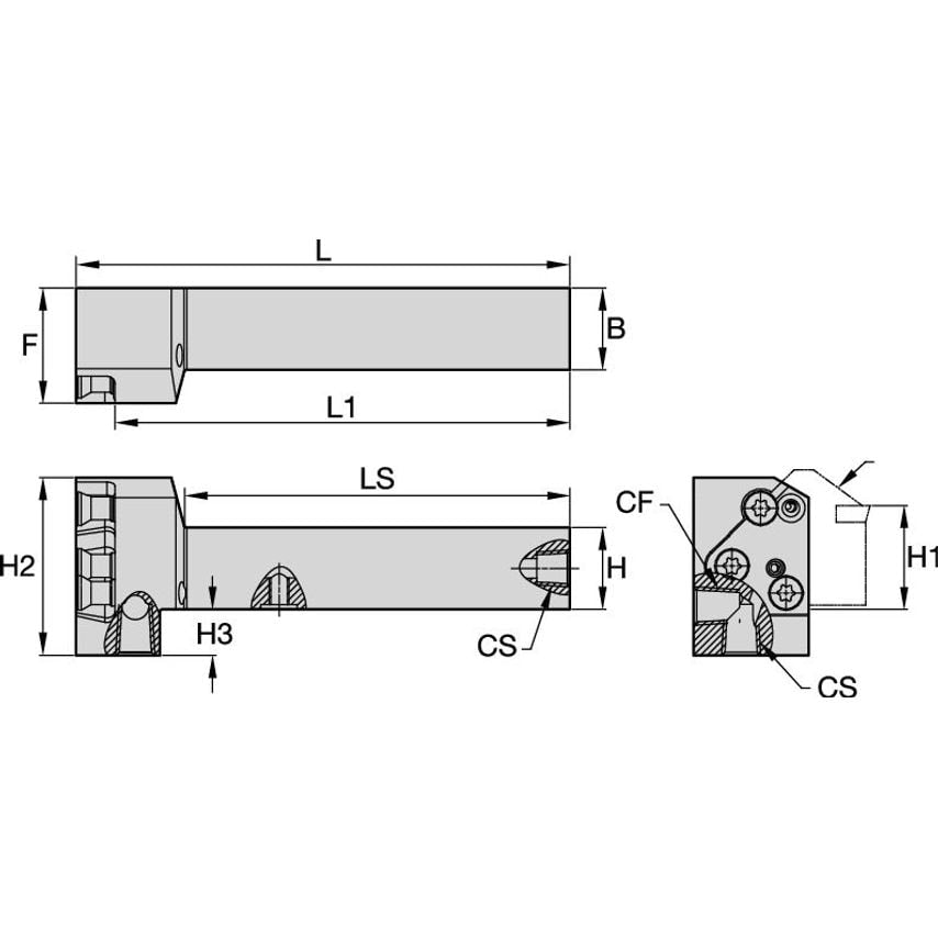 KGMER3232P65C Modular Toolholder Size 65