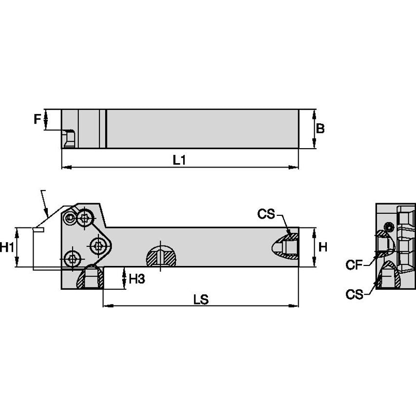 KGMSL1665C Modular Toolholder Size 65