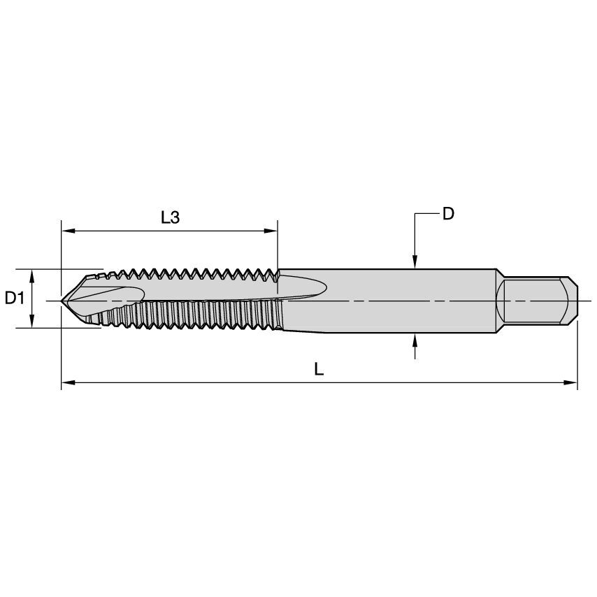 KHSST08467 Tap Plug SP Pt 3/8-24NF H3 3FL