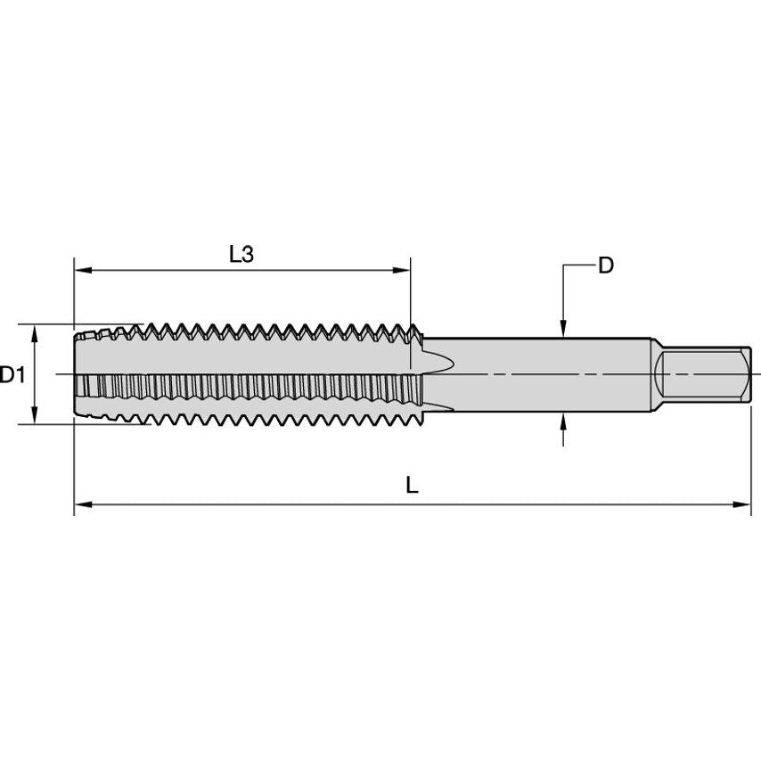 KHSST27741 Tap Plug Hand M6X1.0 6H D5 4FL