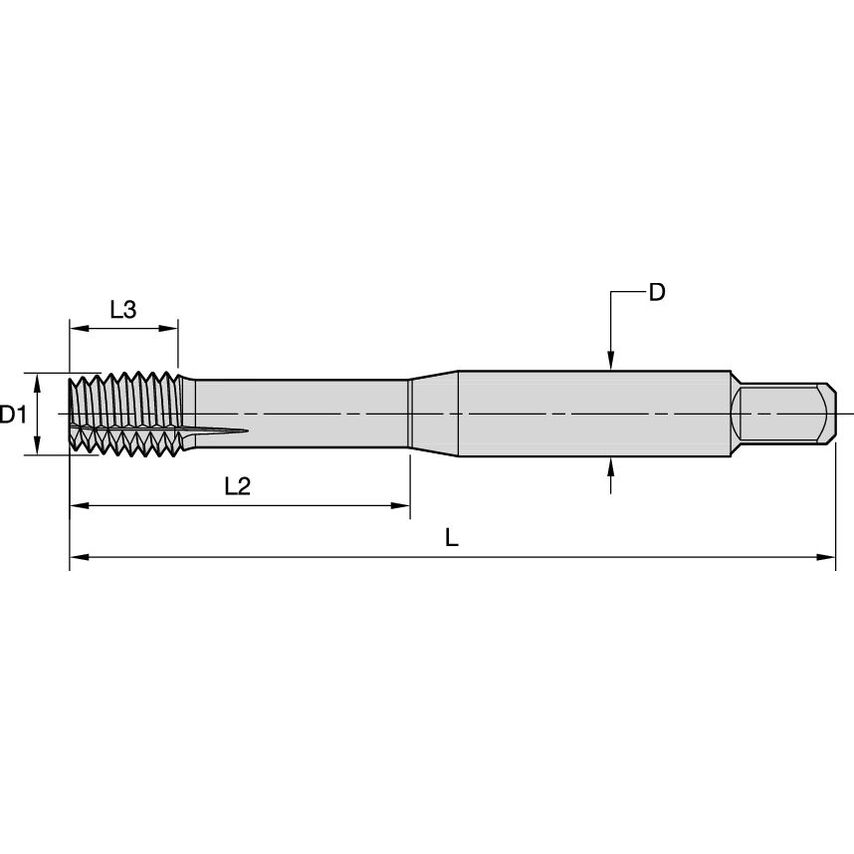 KHSST28497 Tap Bottom Thread Forming 10-32