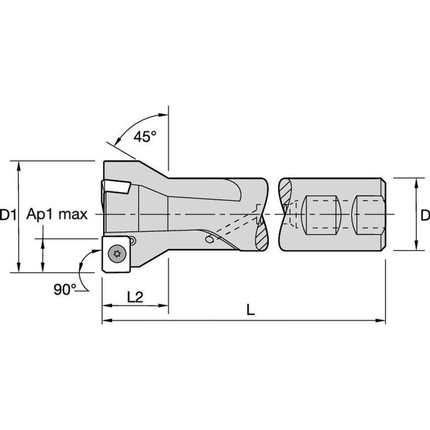 KISZR150XP253L905 Machining Center Milling Cutters