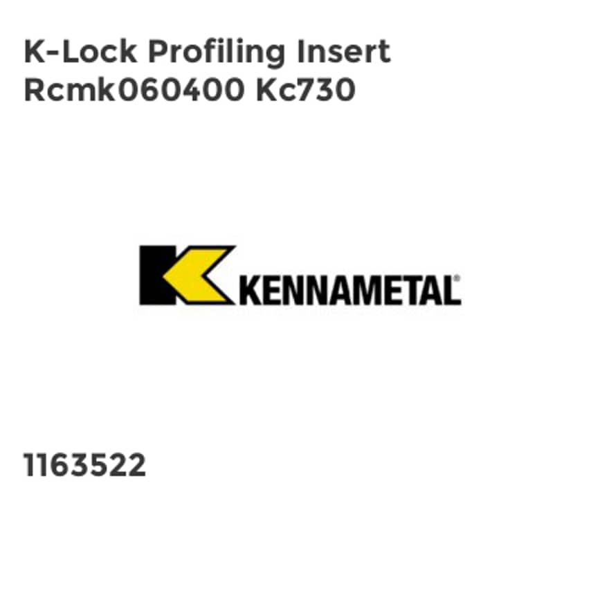 K-Lock Profiling Insert Rcmk060400 Kc730