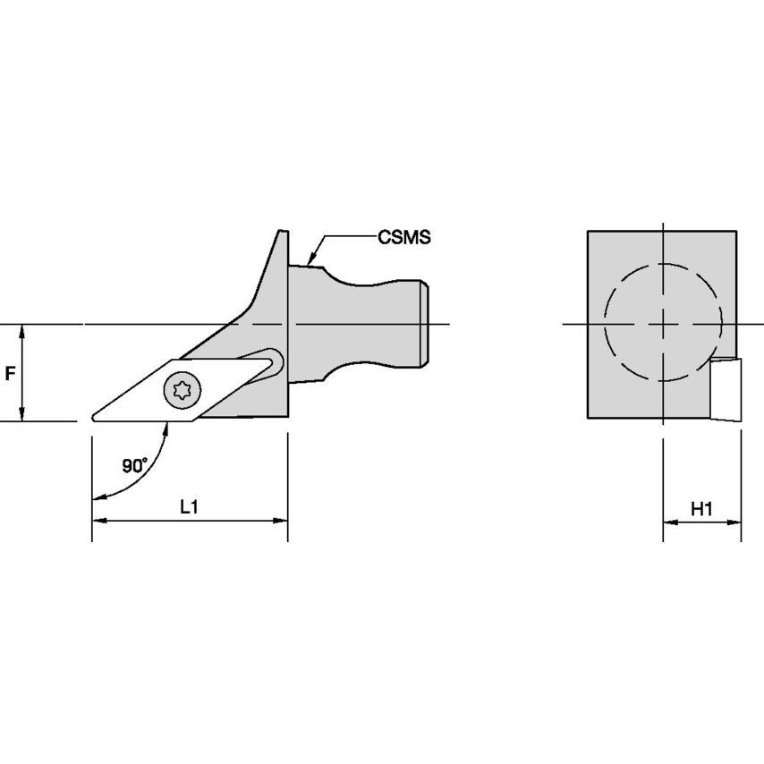 KM16SVGBL1120 KM 16 Screw-On LH 90 VB..110304