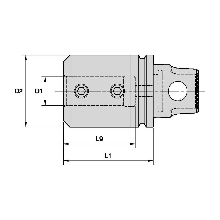KM32TSBAI25070M KM32 Boring Bar Adapter 25.0