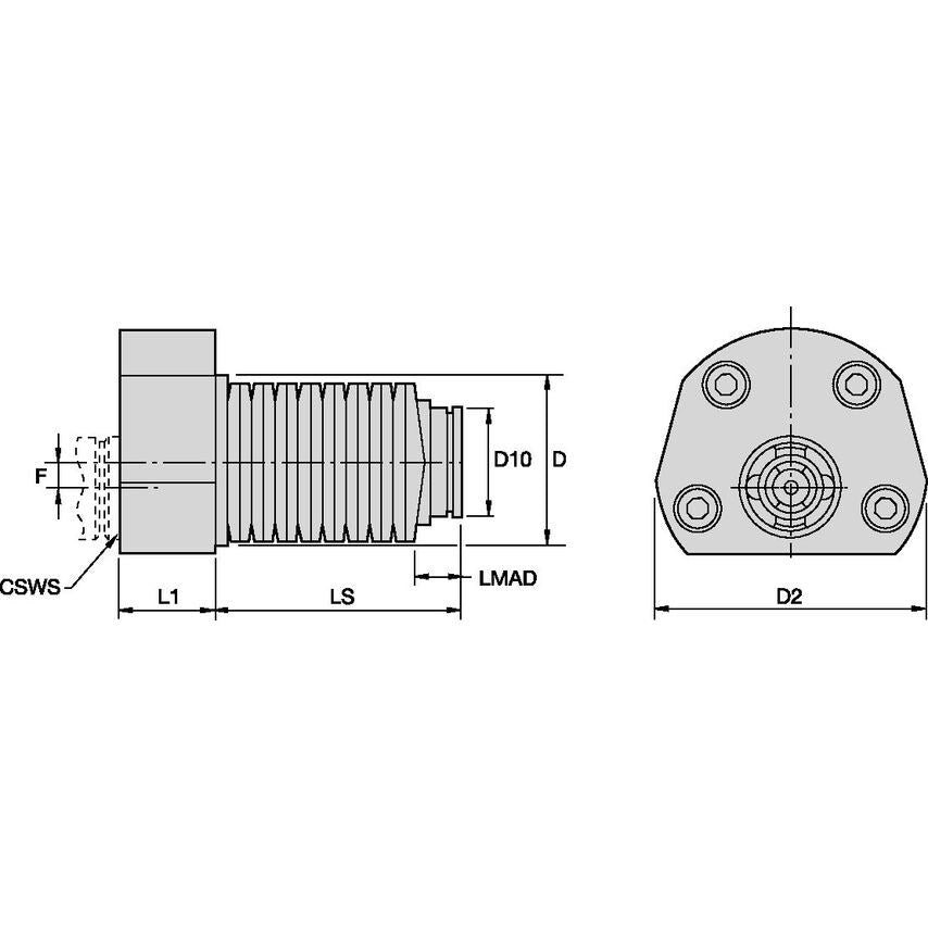 KM40NACADS55 KM40 Naca Axial Clamping Unit