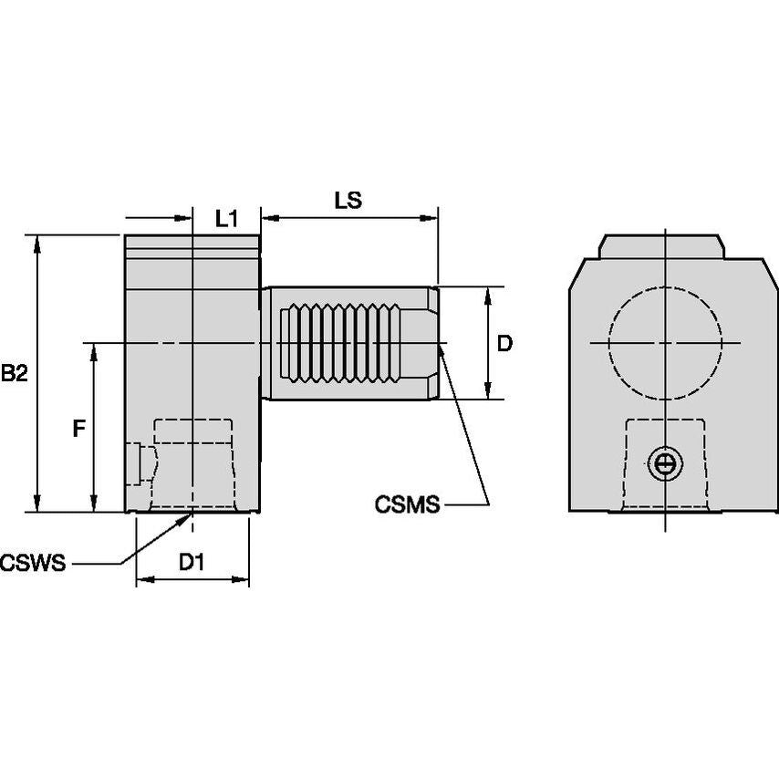 KM40RRLVDI4060 KM40 Rapid Right Angle LH VDI4