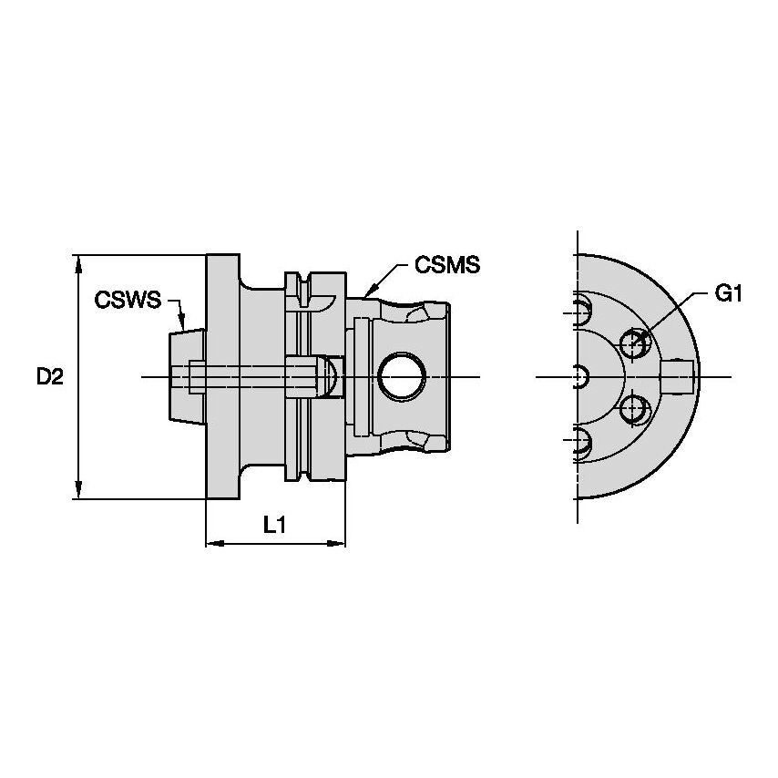 KM4X100BTF46265 KM4X100 Harvi ULTRA8X Taper Fl