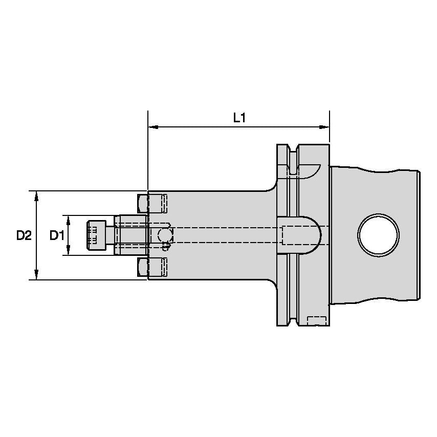 KM4X100SMC22050M KM4X100 Shell Mill Adaptor 22X5