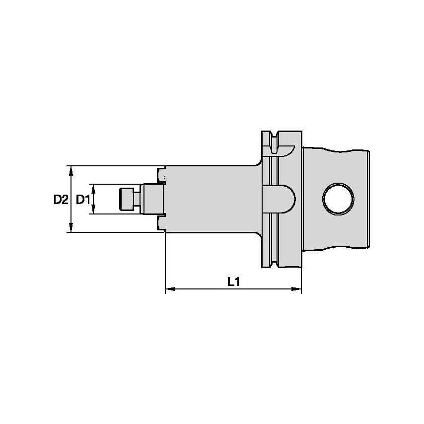 KM4X100SMC60100M KM4X100 Shell Mill Adaptor 60X1