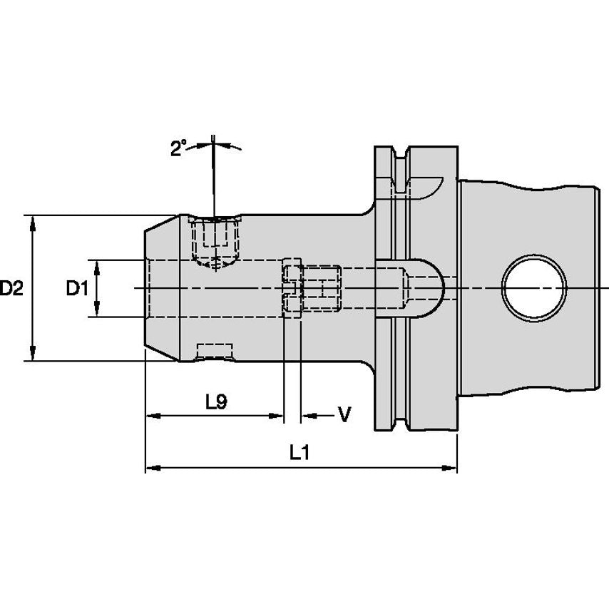 KM4X100WN14100m KM4X100 Whistle Notch Adapter