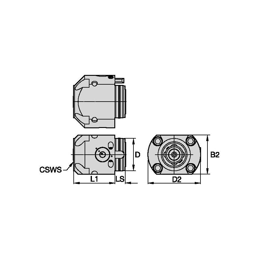 KM4X63CL2NTEF KM4X63 CL2NT Flange Mount Top