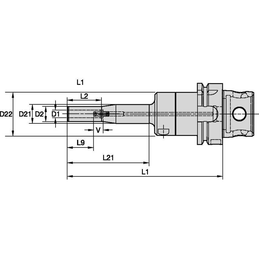 KM4X63HCSLT08160m KM4X63 Hydraulic Chuck Slim Line 8