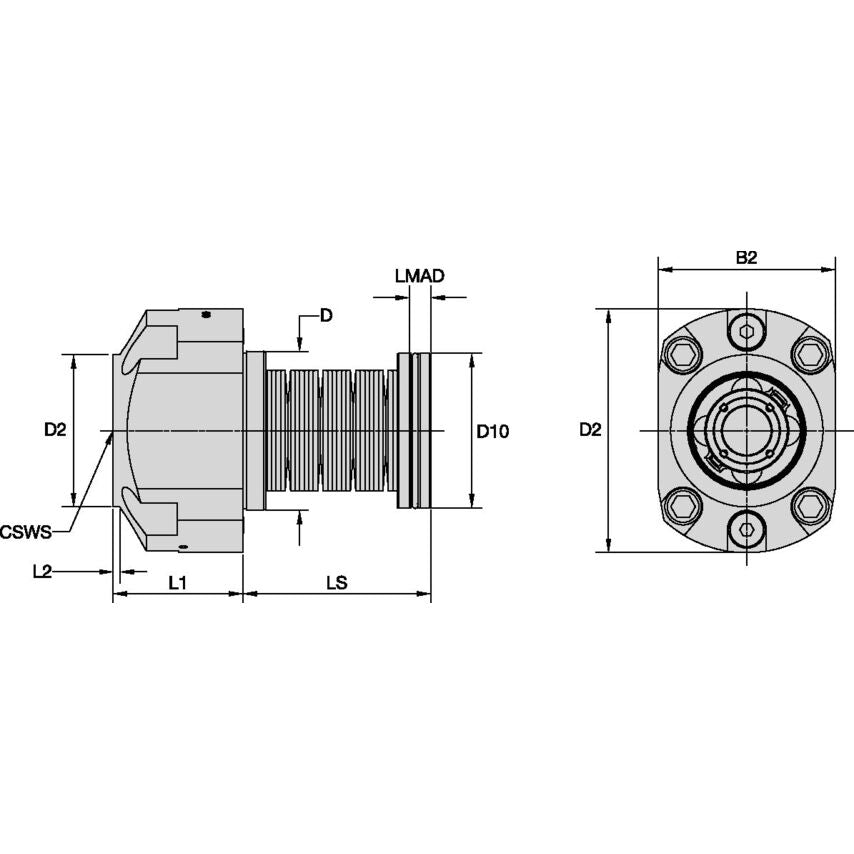KM4X63NCADS60 KM4X63 Disk Spring Clamping Un
