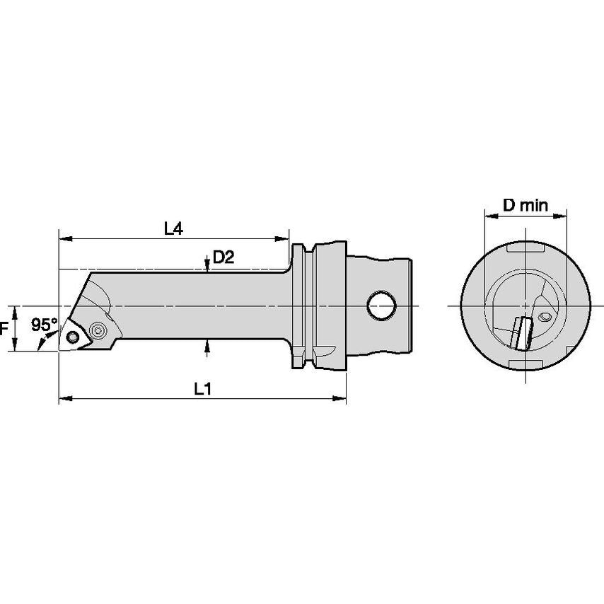 KM4X63S50PPWLNR08 KM4X63 Bor Bar 95 PWLN 50MM