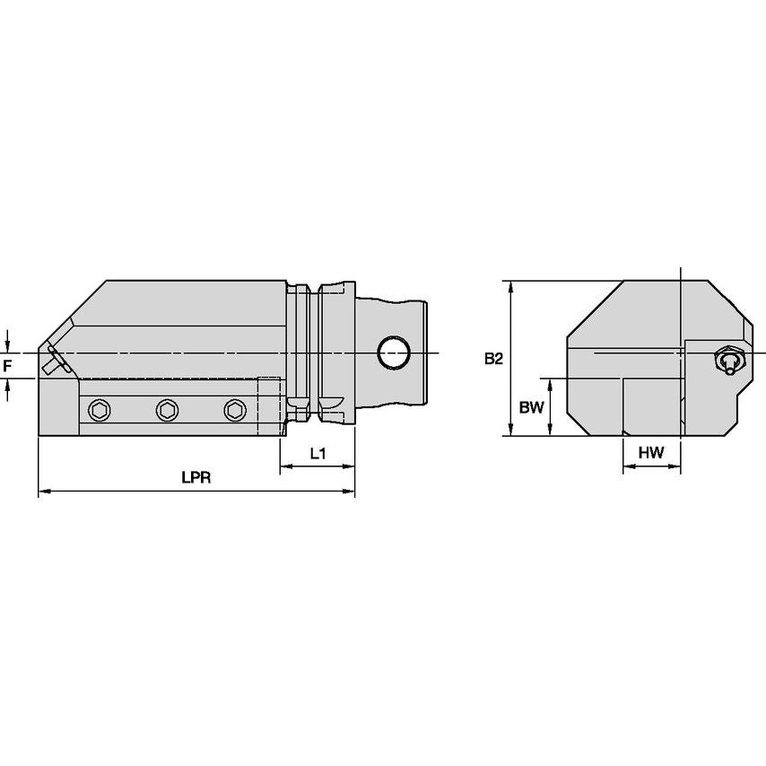KM4X63STAR16 KM4X63 Sq Shank RH Axial Mount