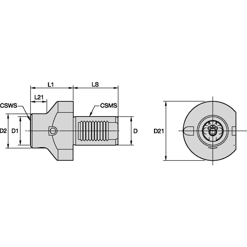 KM50RCMLVDI5070 KM50 RCML Axial VDI50 X 70MM