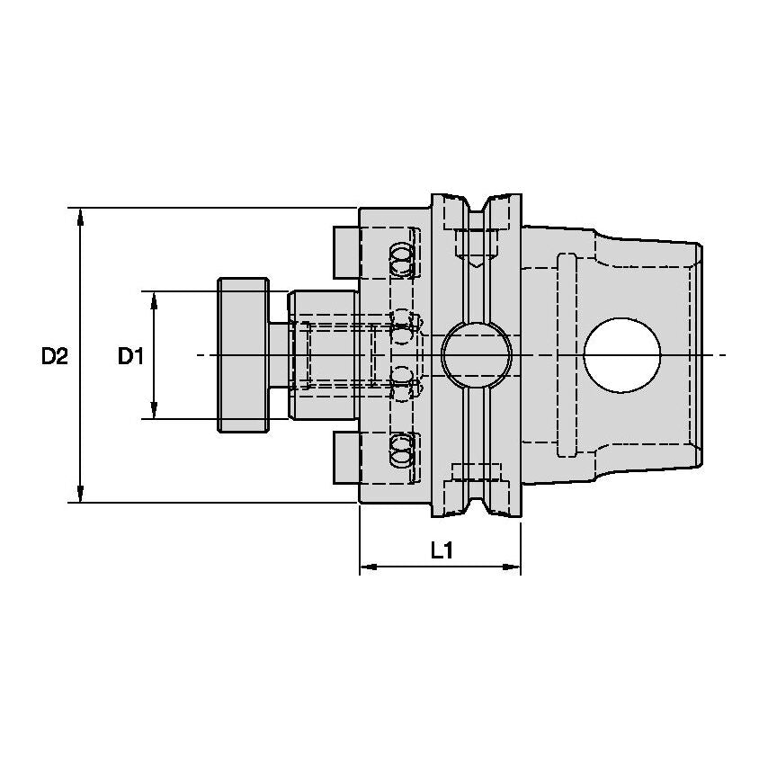 KM50TSSMC125157 KM50TS Shell Mill Adapter 1-1