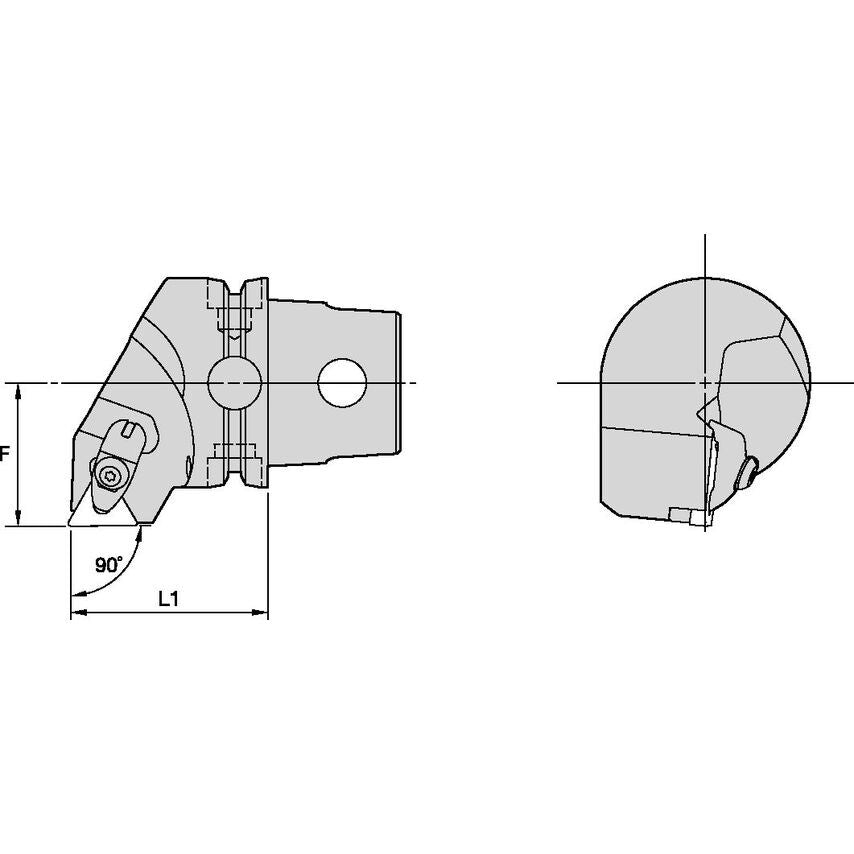 KM63TSDTGNR22KC04 KM63TS Kenclamp 90 RH TN..22
