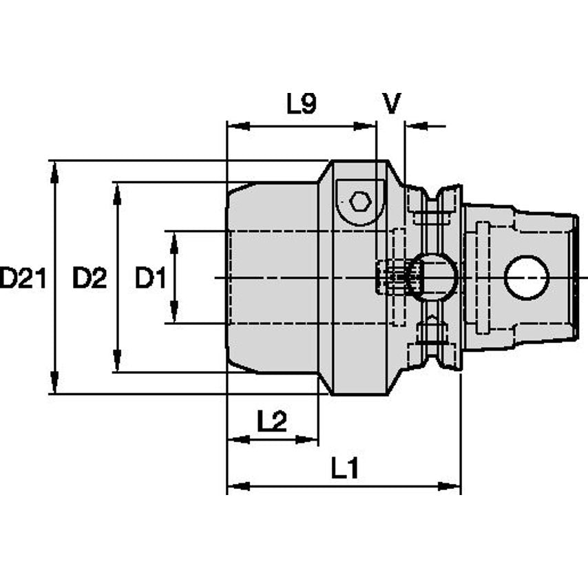 KM63TSHCTHT32080m KM63TS HydroForce Chuck 32 X