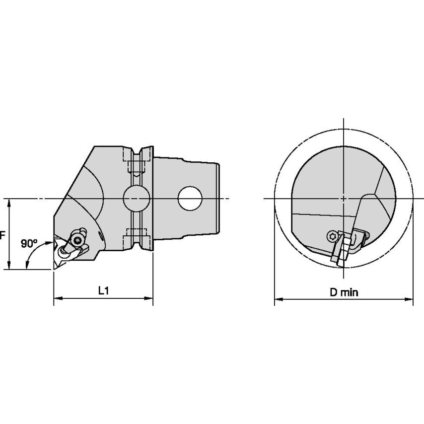 KM63TSLSER22N KM63TS Threading Unit 90 RH L
