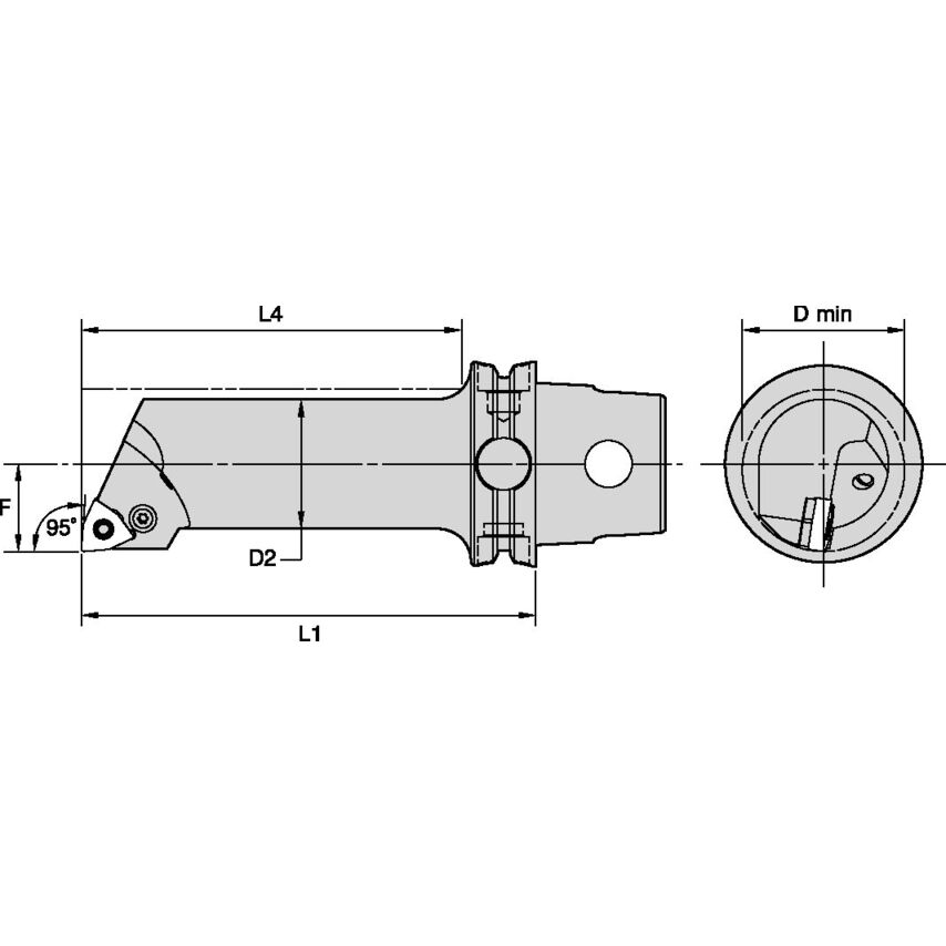 KM63TSS25KPWLNL08 KM63 Steel Bor Bar 95 KENLEV