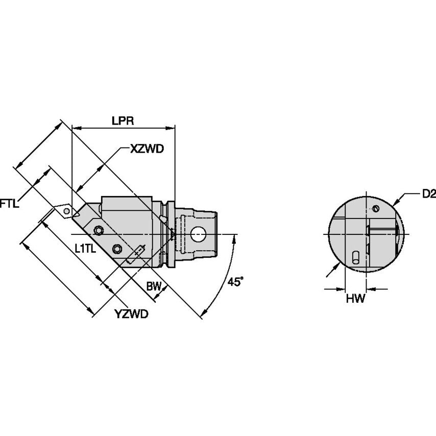 KM63XMZ45TALF2020Y KM63XMZ 45 Sq Adapter LH 20X2