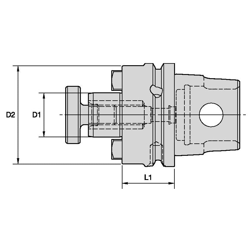 KM63XMZSMC22028MY KM63XMZ Shell Mill Adapter 22