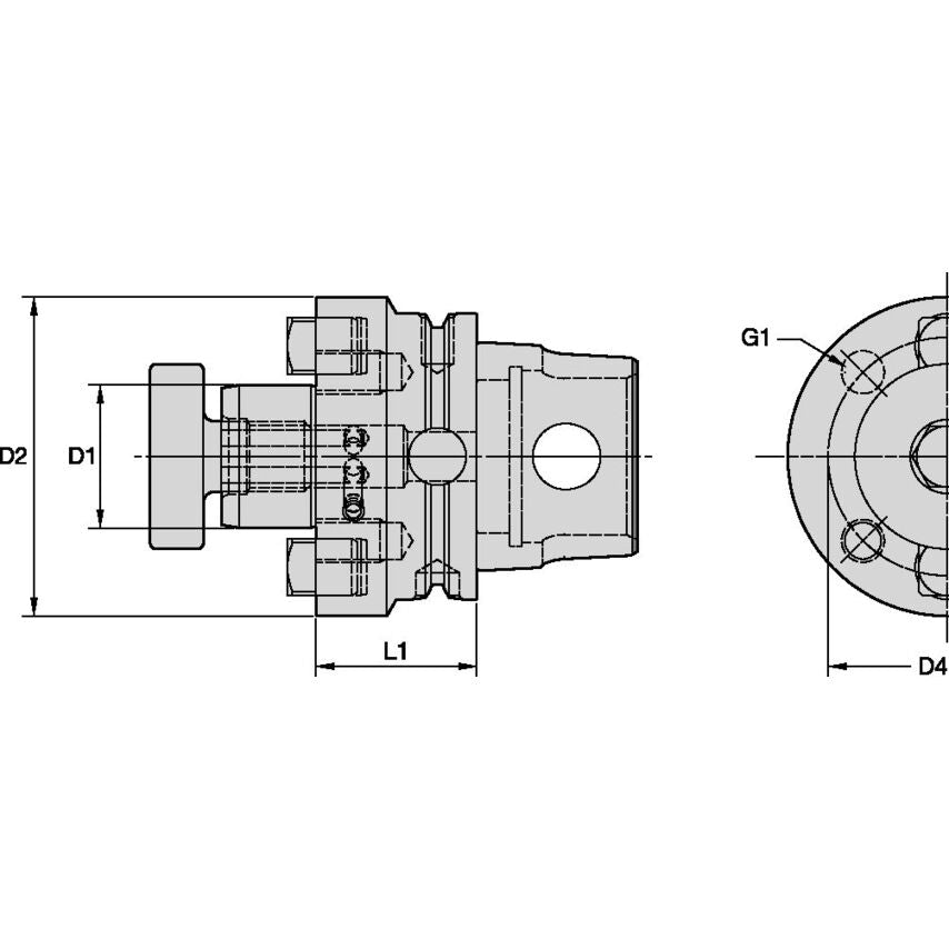 KM80ATCSMC40045M KM80ATC Shell Mill Adapter 40