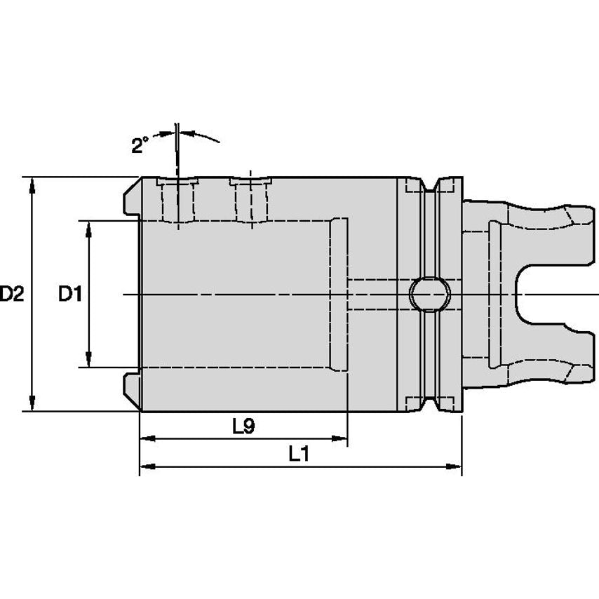 KM80ATCWD40100M KM80ATC Drill Adapter 40 x 10