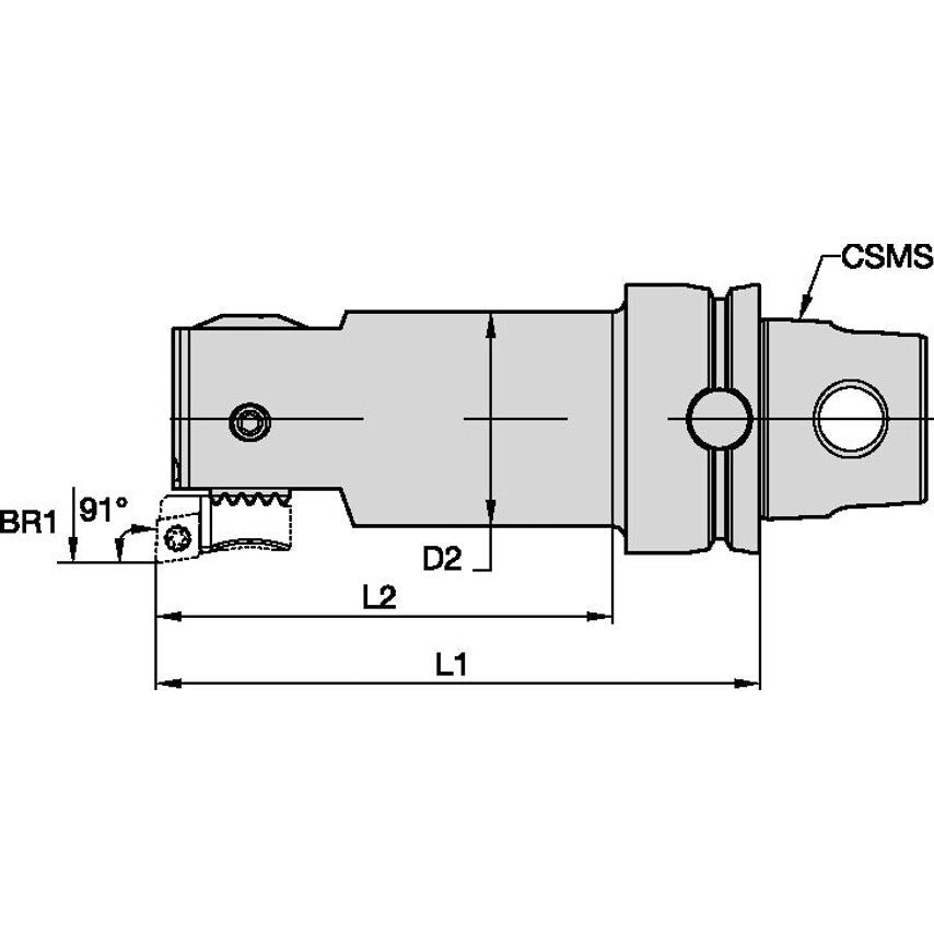 KM80BT12572 Boring Tool KM80 D. 125-167, 5