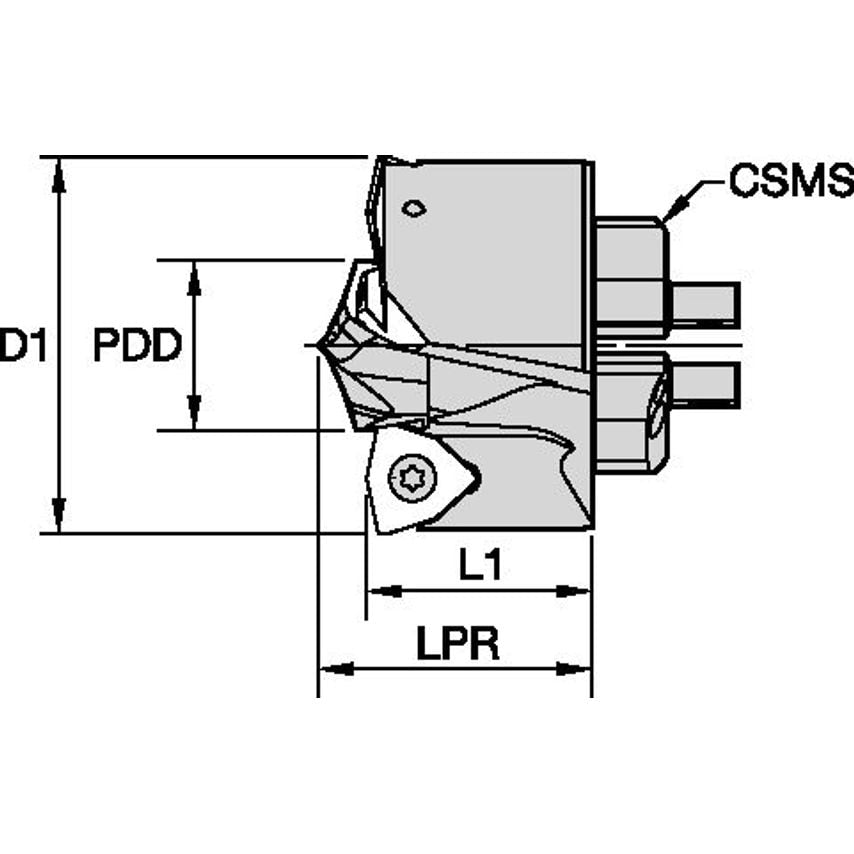 KSEMP4445FDS40A1M KSEMPLUS Head Diameter = Inch 1.750