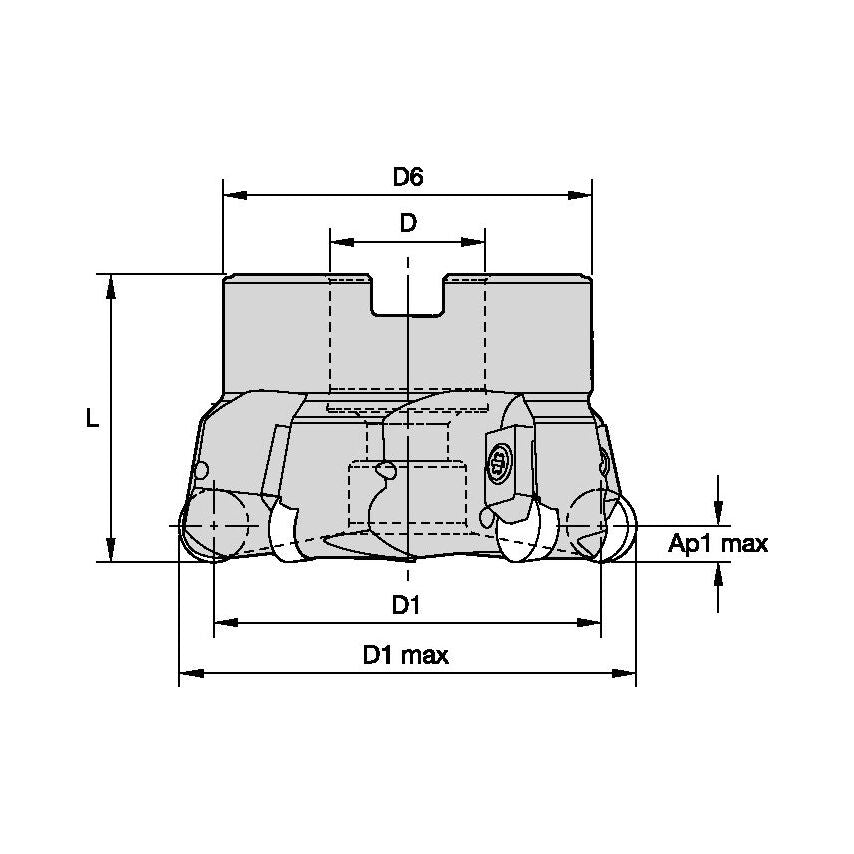 KSSR200RP430F3 High Performance RPG Face Mill