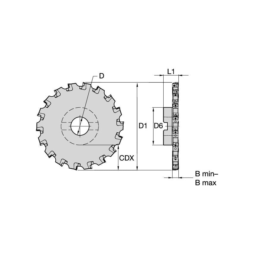 KSSS1200BSD43N709-813 Slotting Cutters