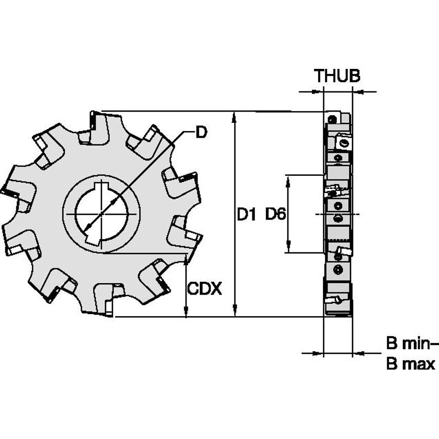 KSSS400ASP10N551-630 Slotting Cutters