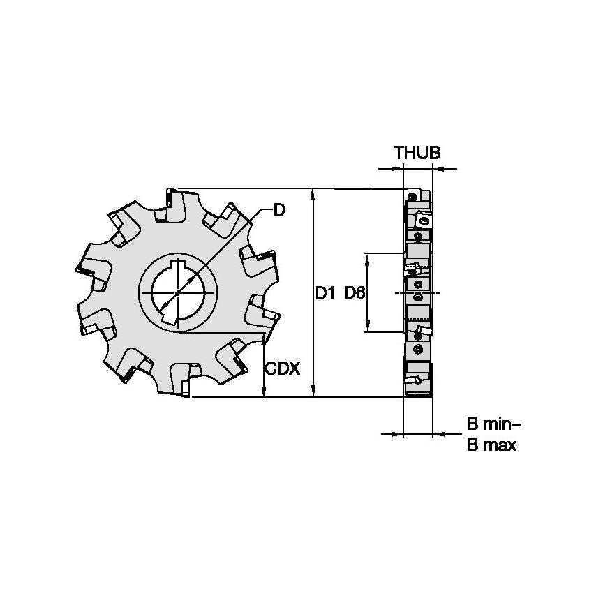 KSSS600ASD43N709-813 Slotting Cutters