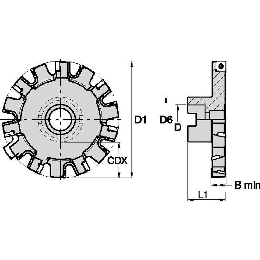 KSSS800BSD43N750 KSSS Fixed Pocket Slotting Cut